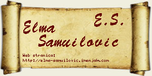 Elma Samuilović vizit kartica